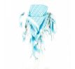 Arafat scarf - Turquoise & White