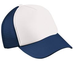 Šiltovka - Trucker Mesh Cap - White & Navy Blue I CDAQUARIUS.COM Rock Shop