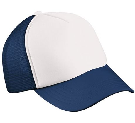 Šiltovka - Trucker Mesh Cap - White & Navy Blue I CDAQUARIUS.COM Rock Shop