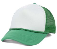 Šiltovka - Trucker Mesh Cap - White & Green I CDAQUARIUS.COM Rock Shop