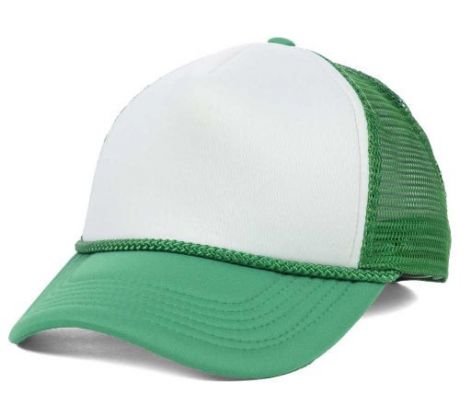 Šiltovka - Trucker Mesh Cap - White & Green I CDAQUARIUS.COM Rock Shop