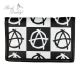 Wallet - Black & White - ANARCHY I CDAQUARIUS.COM Rock Shop