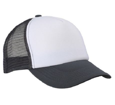 Šiltovka - Trucker Mesh Cap - White & Graphite I CDAQUARIUS.COM Rock Shop